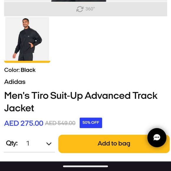 Men's Tiro Adidas advanced track jacket S - Picture 5 of 9